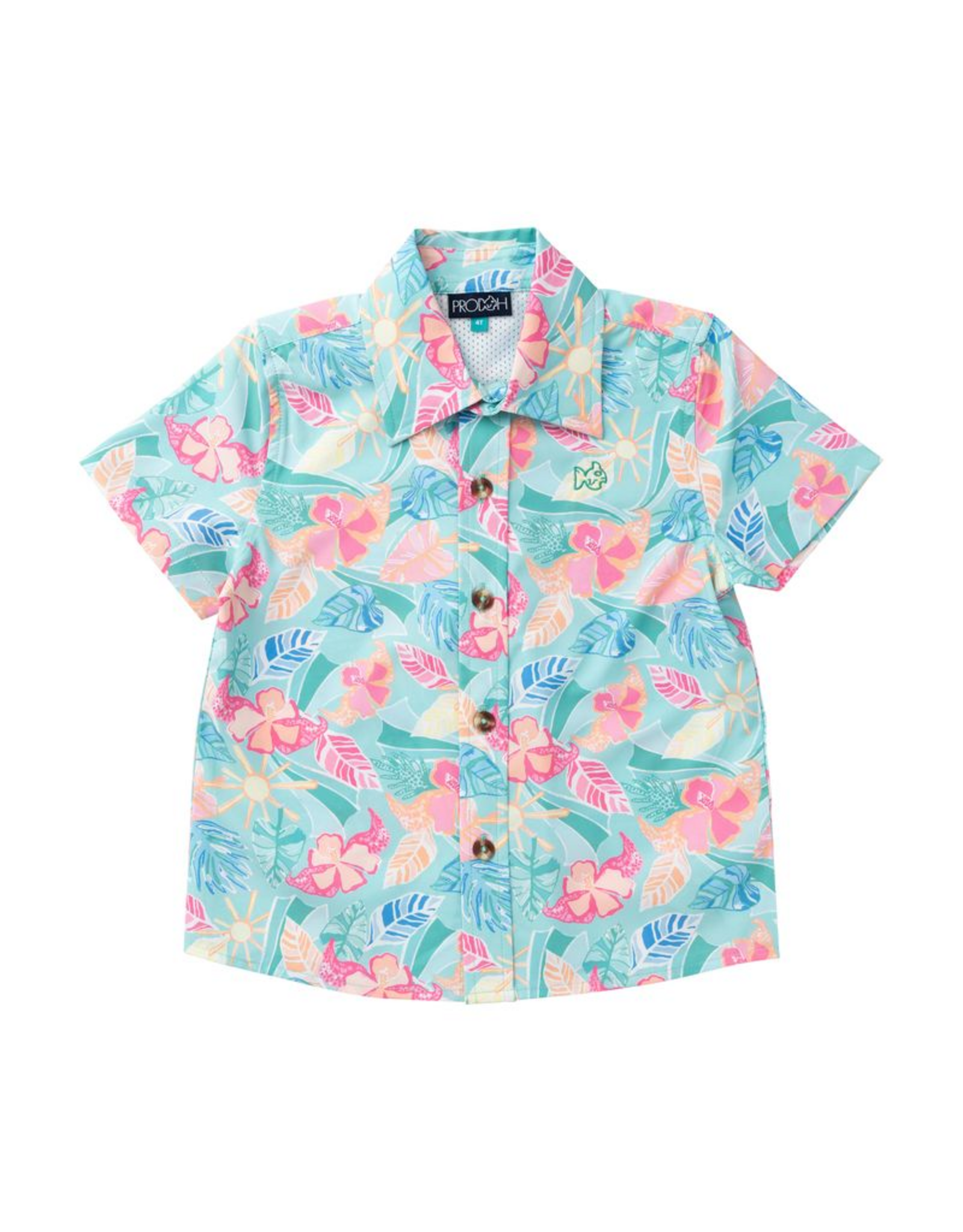 Prodoh SS Button Down, Palm Paradise
