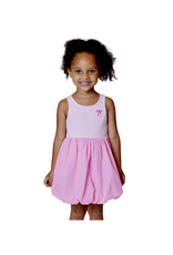 Design History Pink Plaid Dress with Embroidered Bow