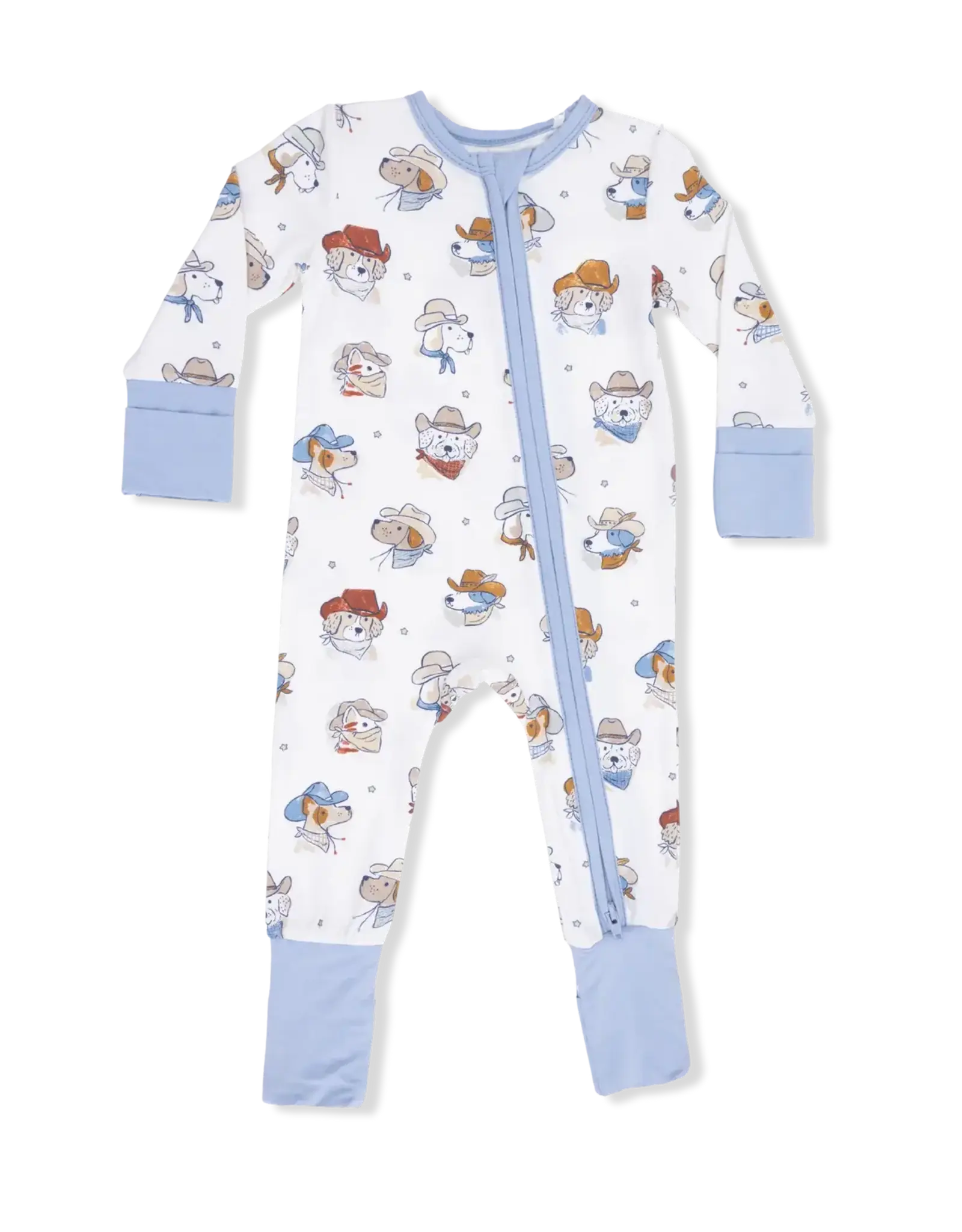 Angel Dear Cowdogs 2 Way Zipper Romper