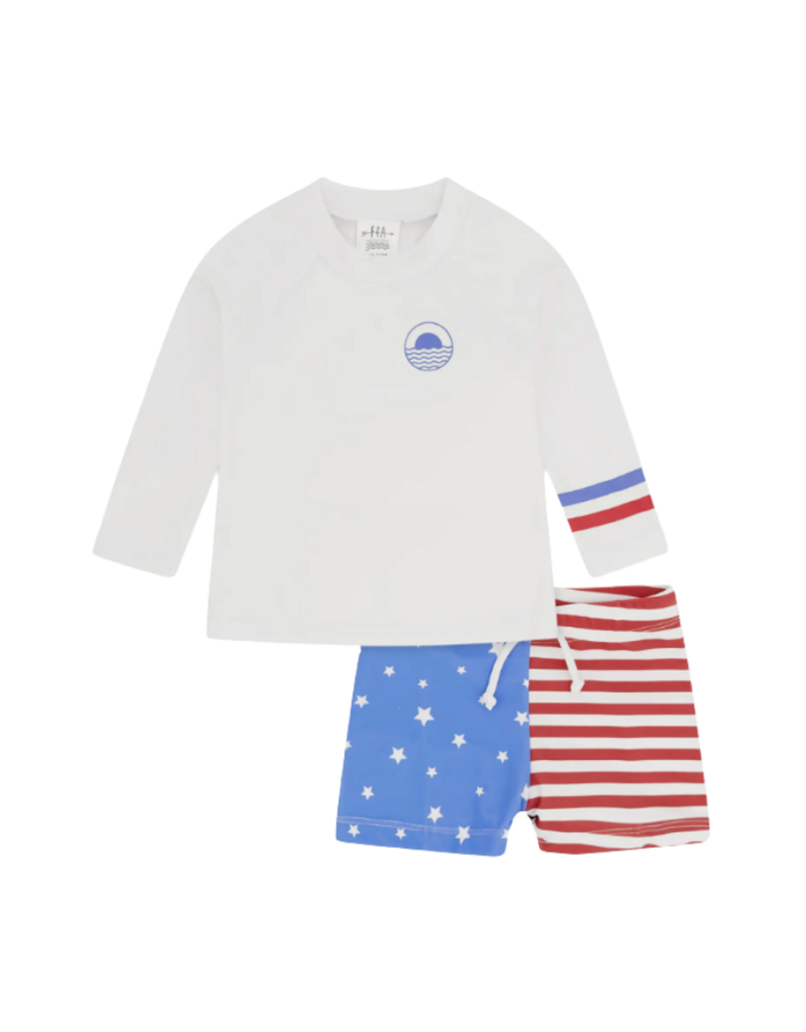 Feather4Arrow Surfs Up Rashguard Set True Red