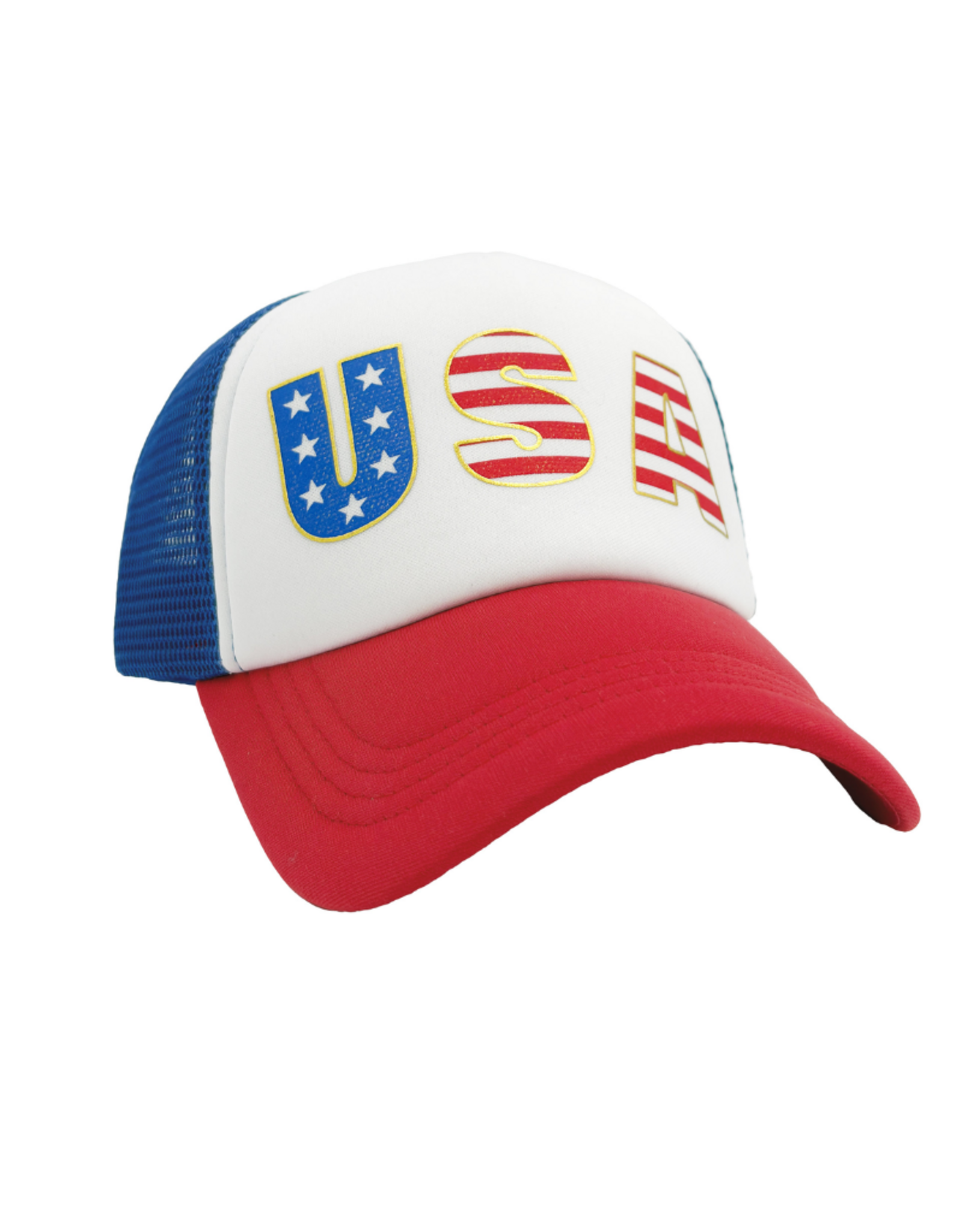 Feather4Arrow Red Trucker Hat Flag USA