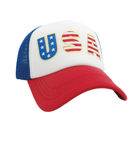 Feather4Arrow Red Trucker Hat Flag USA