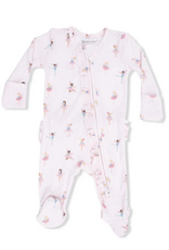 Angel Dear Petite Ballet 2 Way Ruffle Zipper Footie