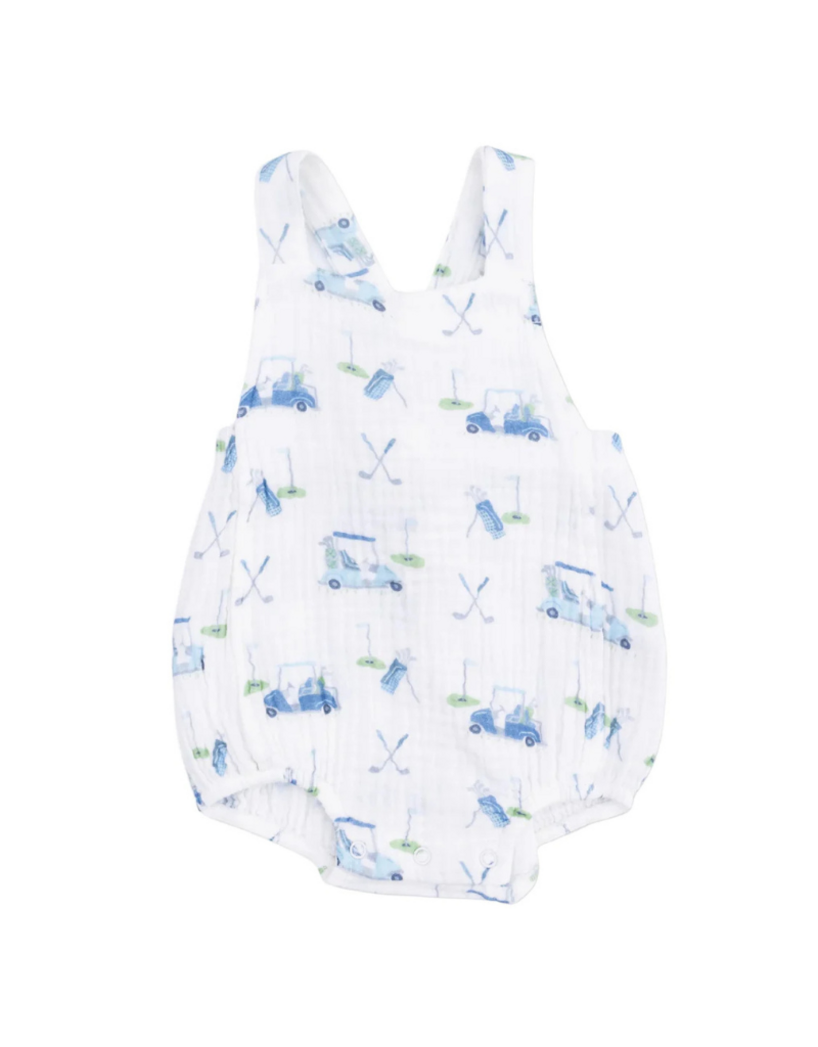 Angel Dear Retro Sunsuit, Golf Carts Blue