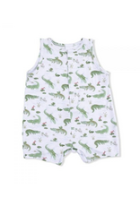 Angel Dear Crayon Alligators Sleeveless Shortie Romper