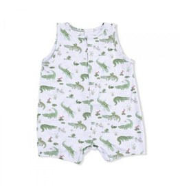 Angel Dear Crayon Alligators Sleeveless Shortie Romper