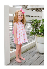 James and Lottie Lottie Bloomer Set, Strawberry Stripe