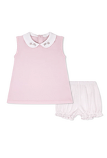 LullabySet Brooklyn Bloomer Set, Palmer Pink