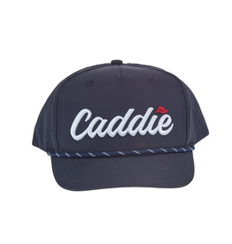 Caddie Caddie Performance Rope Hat, Navy/White