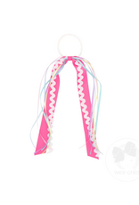 WeeOnes Ric-Rac with Grosgrain and Satin Streamers on a Pony