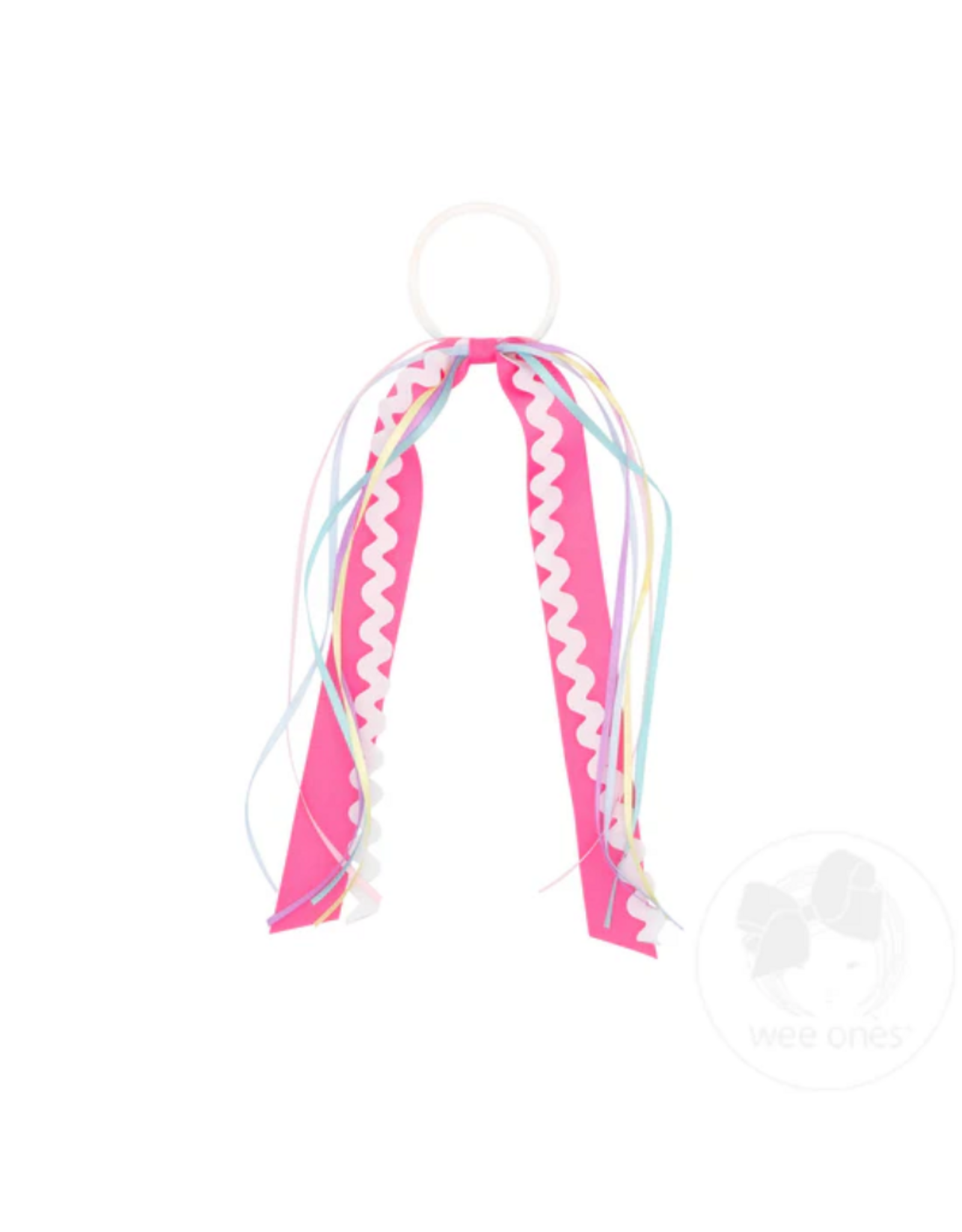 WeeOnes Ric-Rac with Grosgrain and Satin Streamers on a Pony