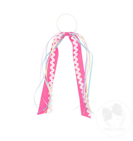 WeeOnes Ric-Rac with Grosgrain and Satin Streamers on a Pony