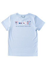 Prodoh SS Performance T-shirt, Windsurfer Blue Fourth