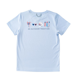 Prodoh SS Performance T-shirt, Windsurfer Blue Fourth