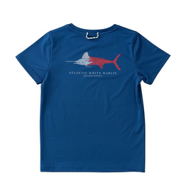Prodoh SS Performance T-shirt, Navy Peony Marlin