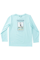 Prodoh LS Performance T-shirt, Aruba Blue Great Blue Heron