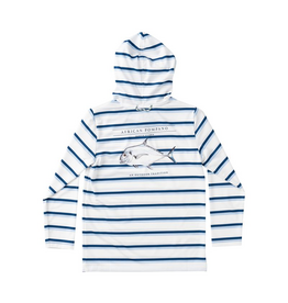 Prodoh LS Performance Hoodie, African Pompano Fish Stripe