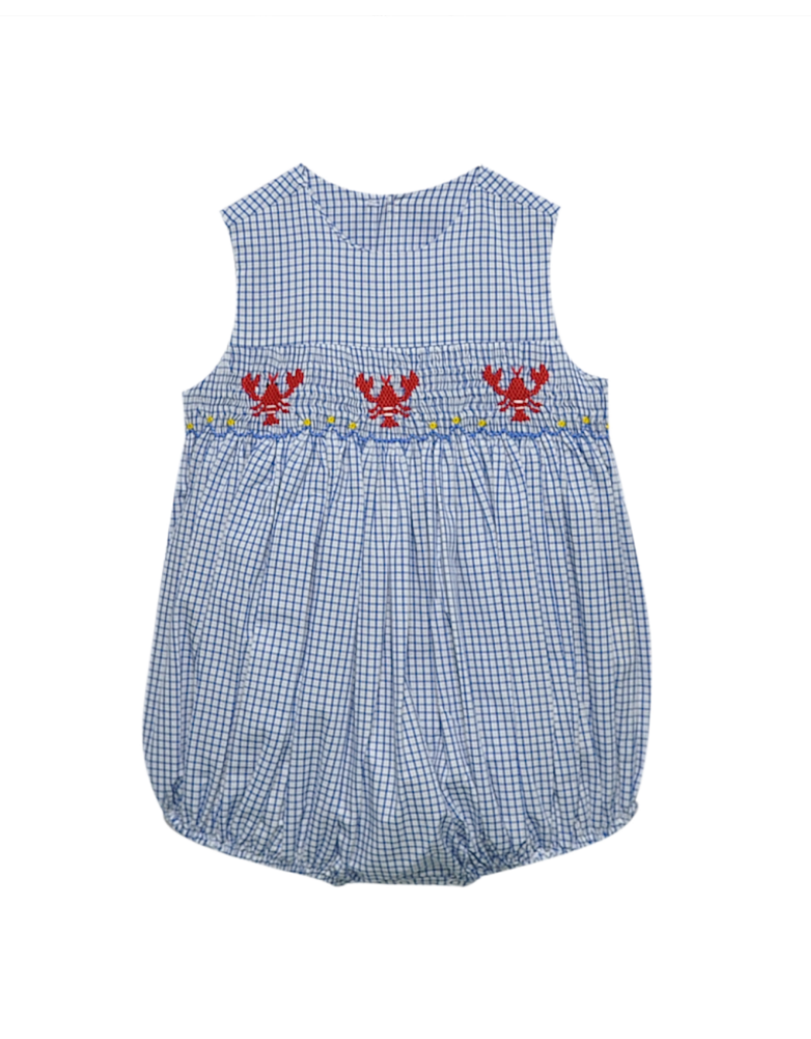 Baby Sen Francis Smocked Bishop Bubble, Crawfish