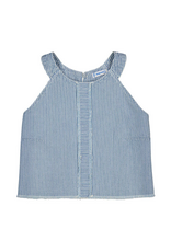Mayoral Indigo Denim Striped Top