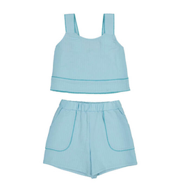 Mayoral Aqua Knit Short Set
