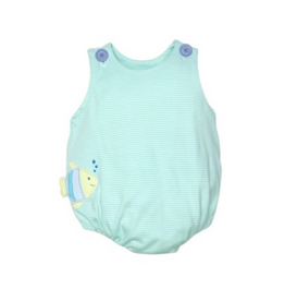 Zuccini Christopher Fish Sunsuit, Mint