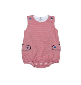 Baby Loren Red and Blue Patriotic Pima Bubble