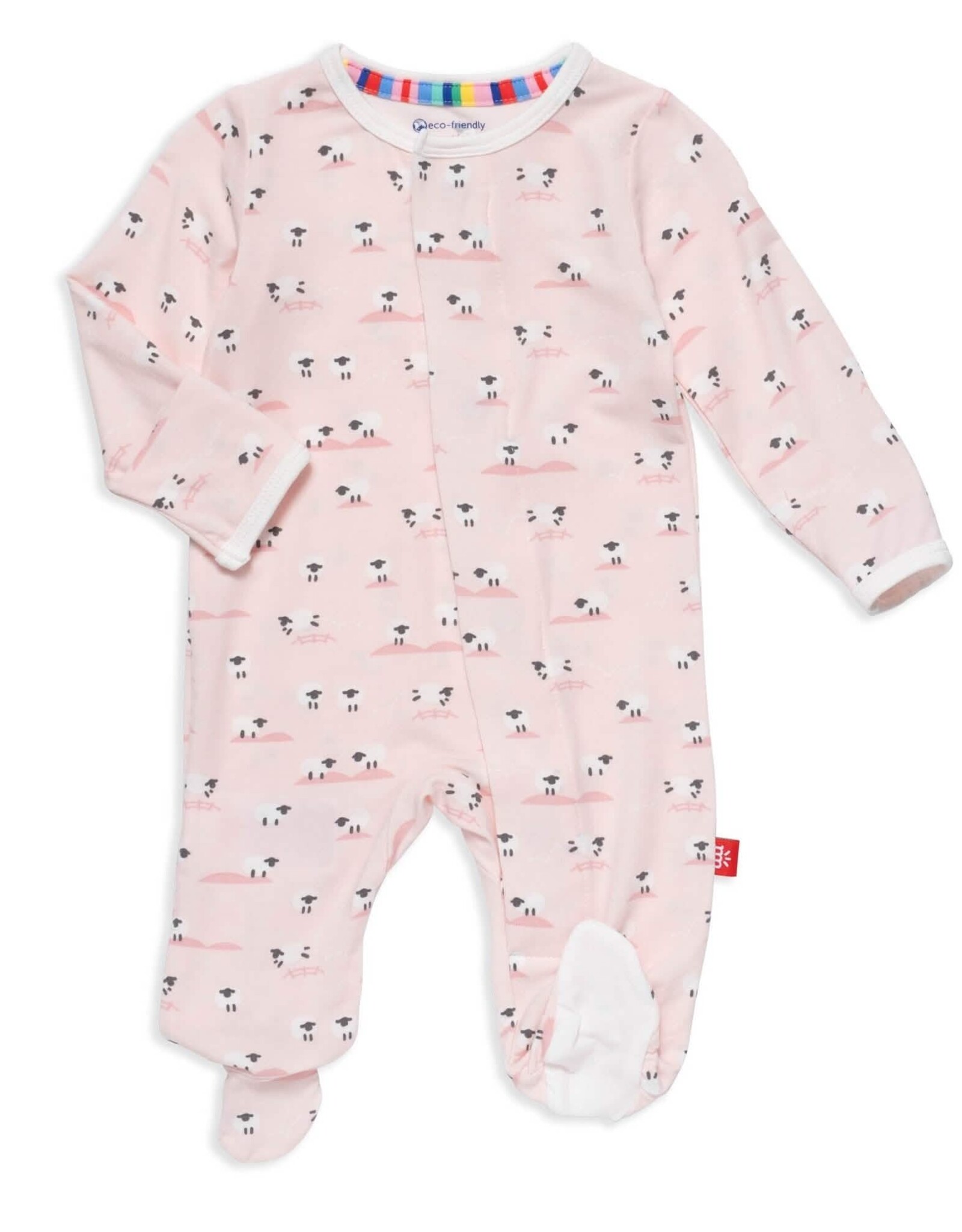 Magnetic Me Baa Baa Baby Pink Modal Magnetic Footie