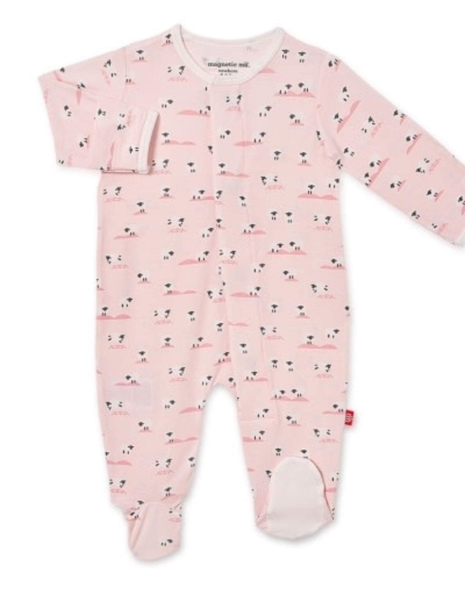 Magnetic Me Baa Baa Baby Pink Modal Magnetic Footie