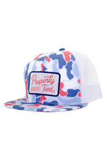 Properly Tied Boys Sportsman Trucker Hat Americana Camo