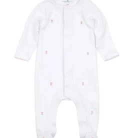 Magnolia Baby Juliette's Classic Pink Scattered Footie
