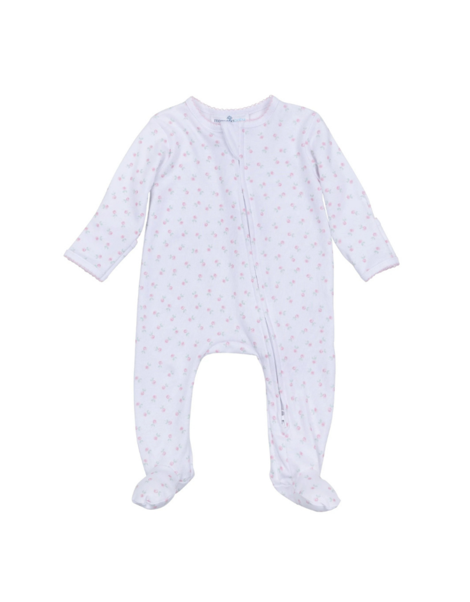Magnolia Baby Juliette's Classic Pink Zip Footie