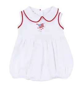 Magnolia Baby A Sparkly Fourth Girl Collared Bubble