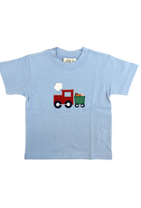 Luigi Boy's SS Shirt Train With Sports Balls Sky Blue