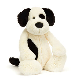 Jelly Cat Bashful Rufferty Black & Cream Puppy Original
