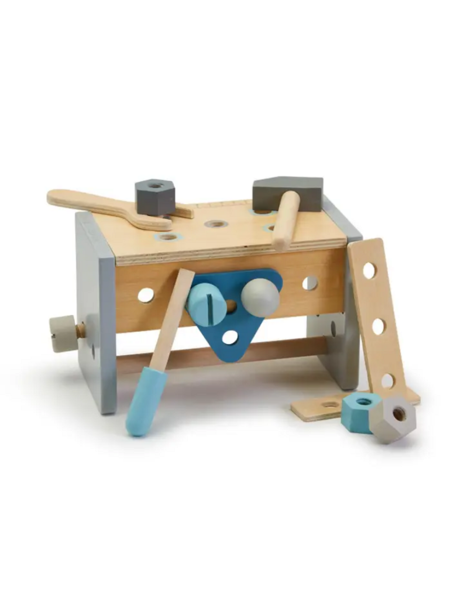 Two's Company Kids 2-In-1 Wooden Toolbox