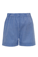Anavini Royal Blue Mini Gingham Shorts
