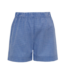Anavini Royal Blue Mini Gingham Shorts