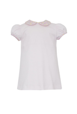 Anavini Pink Gingham Dress, Flowers