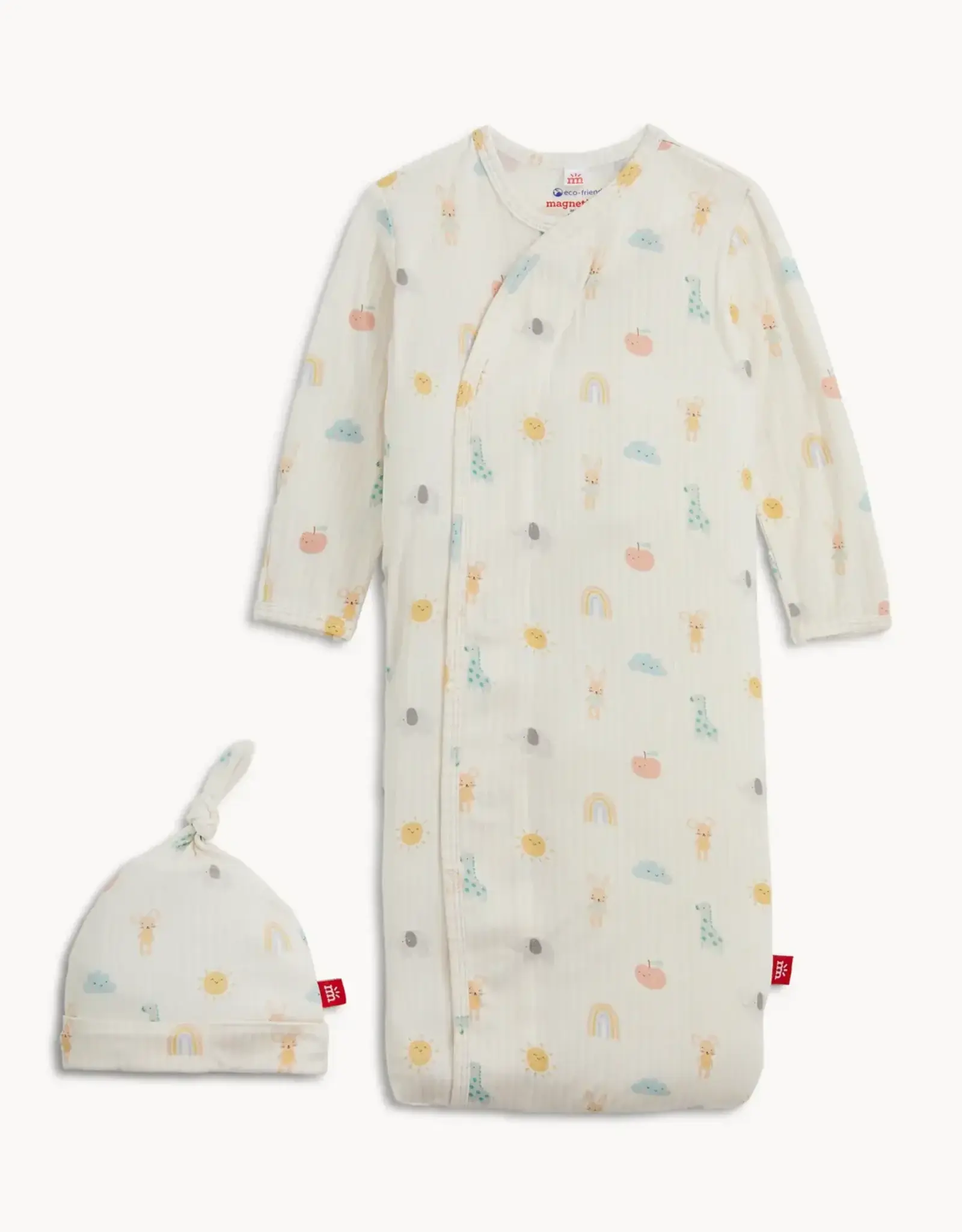 Magnetic Me Lullaby Sky Pink Modal Gown & Hat Set