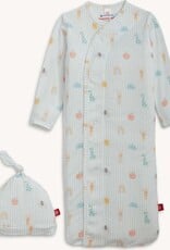 Magnetic Me Lullaby Sky Blue Modal Gown & Hat Set