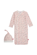 Magnetic Me Baa Baa Baby Modal Magnetic Gown Set Pink NB-3m