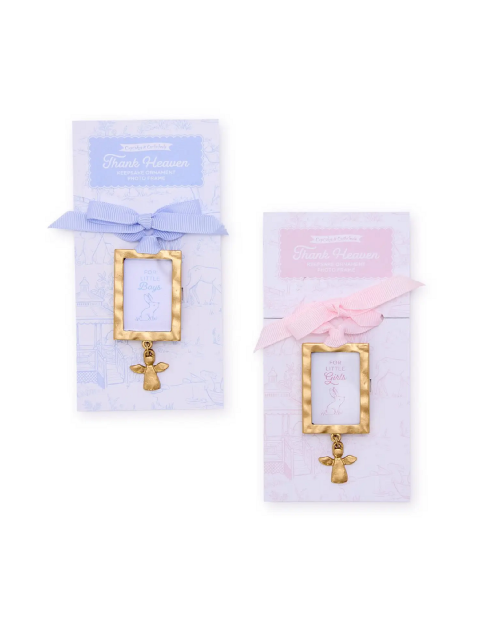 Two's Company Keepsake Ornament Angel Thank Heaven Blue