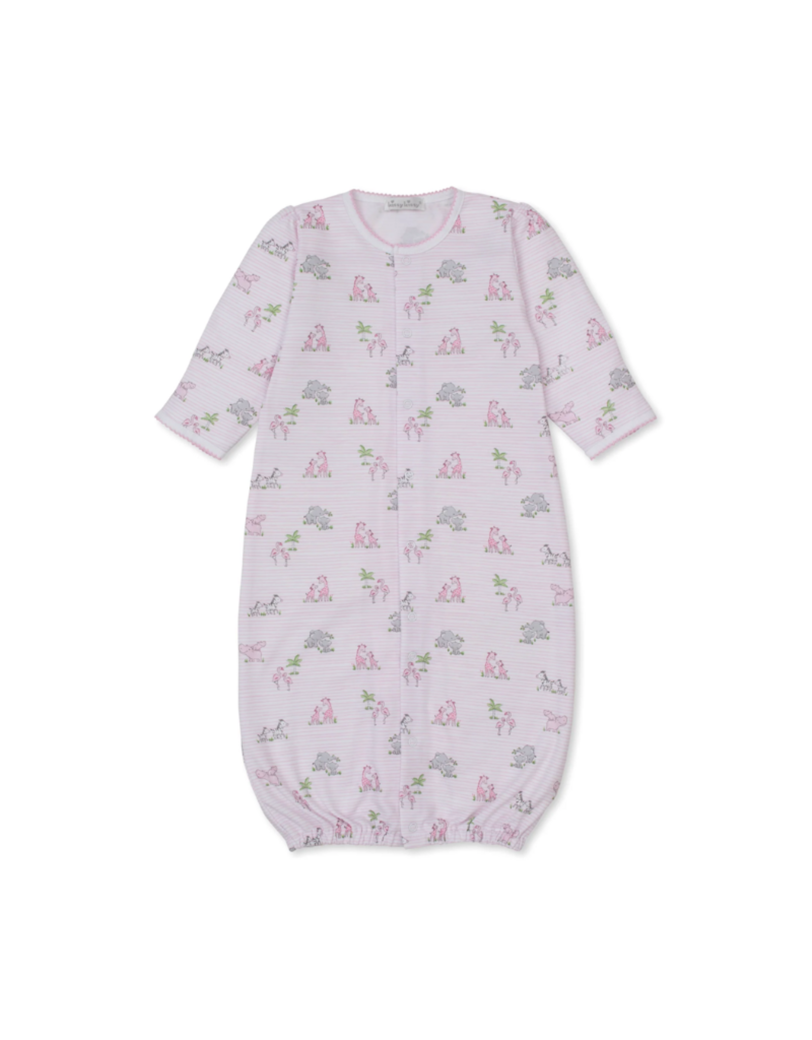 Kissy Kissy Safari Party Print Converter Gown Pink