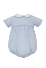 Anavini Light Blue Gingham Boy's  Bubble