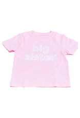 Mustard & Ketchup Big Sister T-Shirt Light Pink/White
