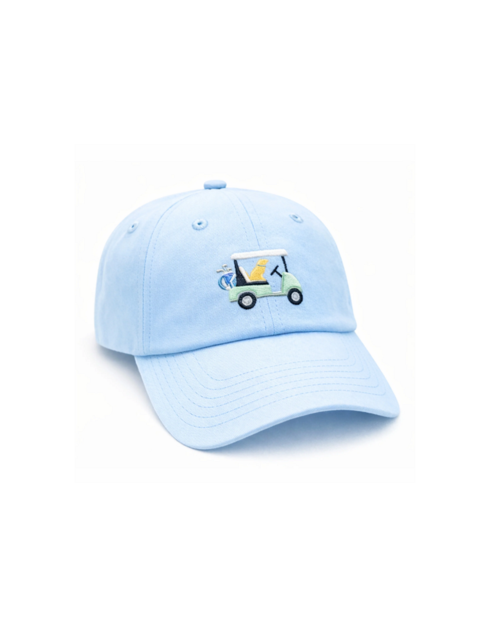 Bits and Bows Dog in Golf Cart Baseball Hat 2-8Y