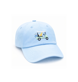 Bits and Bows Dog in Golf Cart Baseball Hat 2-8Y