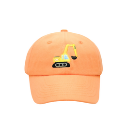 Bits and Bows Excavator Baseball Hat 2-8Y