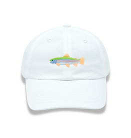 Bits and Bows Rainbow Trout Baseball Hat 2-8Y