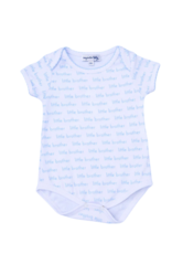 Magnolia Baby Little Brother Printed Bodysuit-Blue